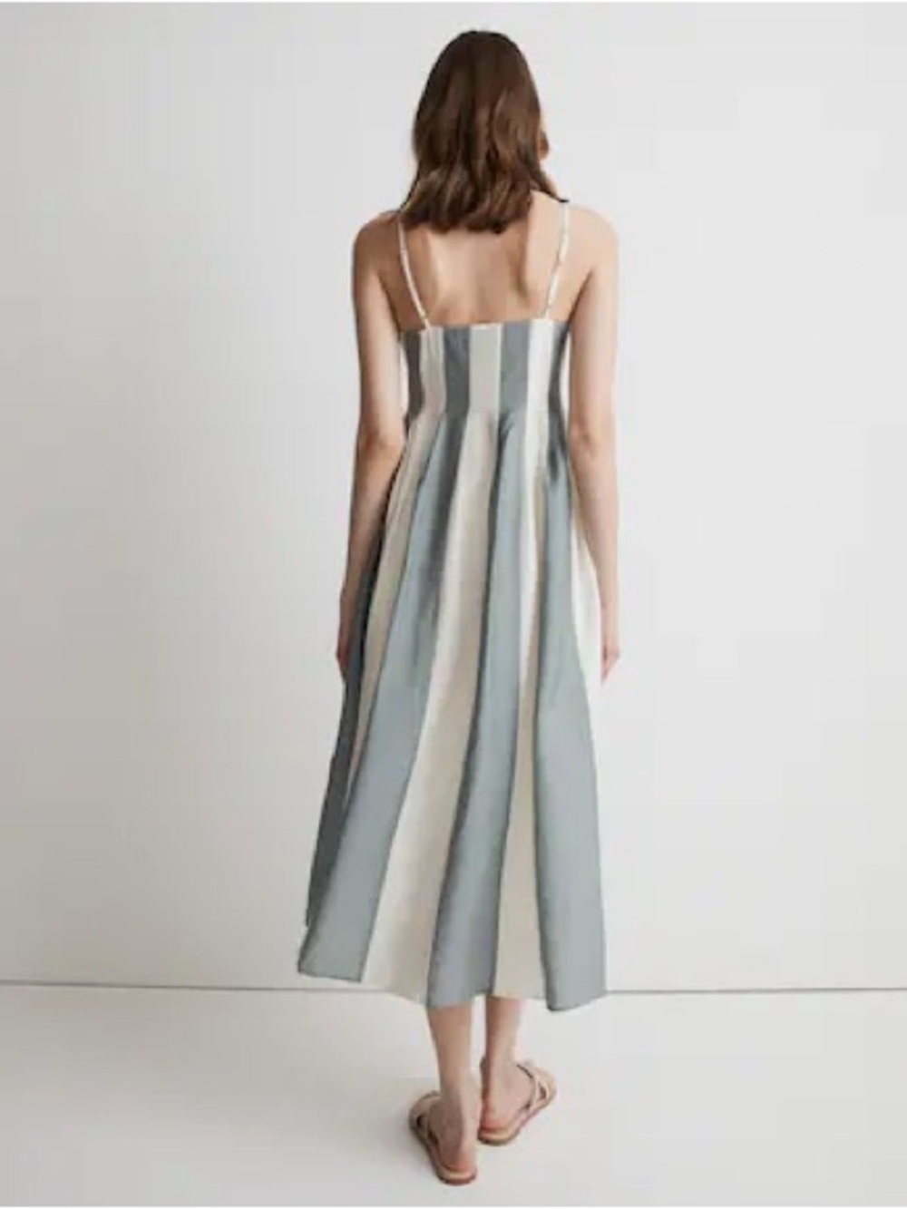 Madewell Striped Midi Dress - Picture 4 of 9